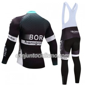Conjunto Maillot + Culotte largo con tirantes 2017 Bora-Hansgrohe N001